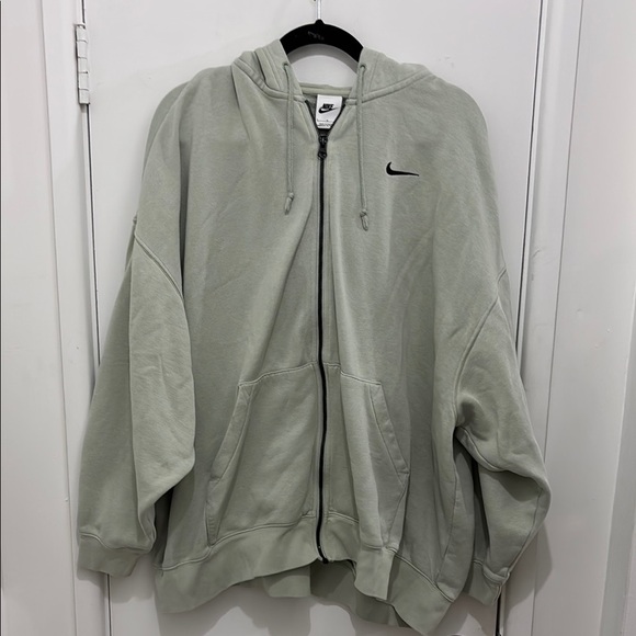 Nike Gray Zip-Up Hoodie - Picture 1 of 4